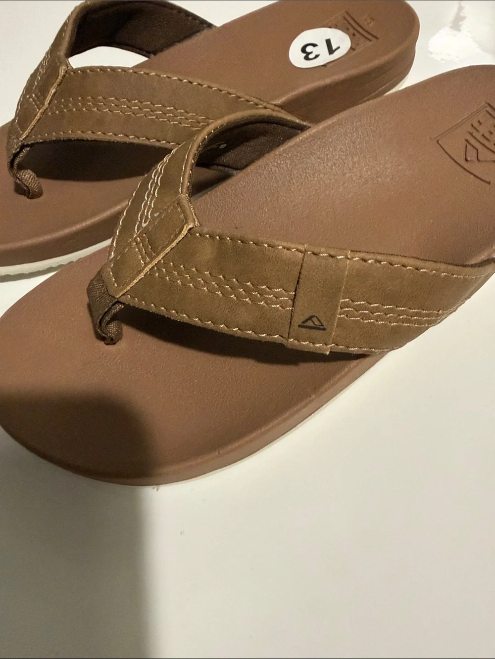 Reef Kids Brown Flip Flop Sandals Sz 13/1